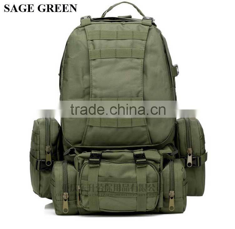 50L Camo Trekking Bag Military Camping mountain top backpack