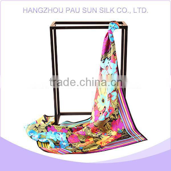 Wholsale best quality fashionable hand rolled scarf yellow