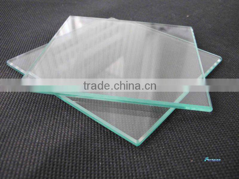 4mm DIY square clear tempered glass coasters