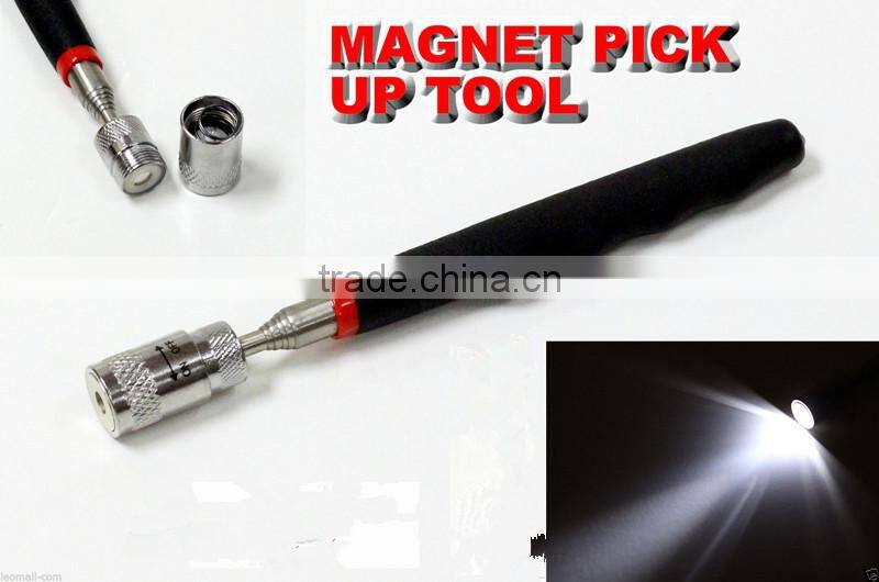 Telescoping pick-up magnetic LED light
