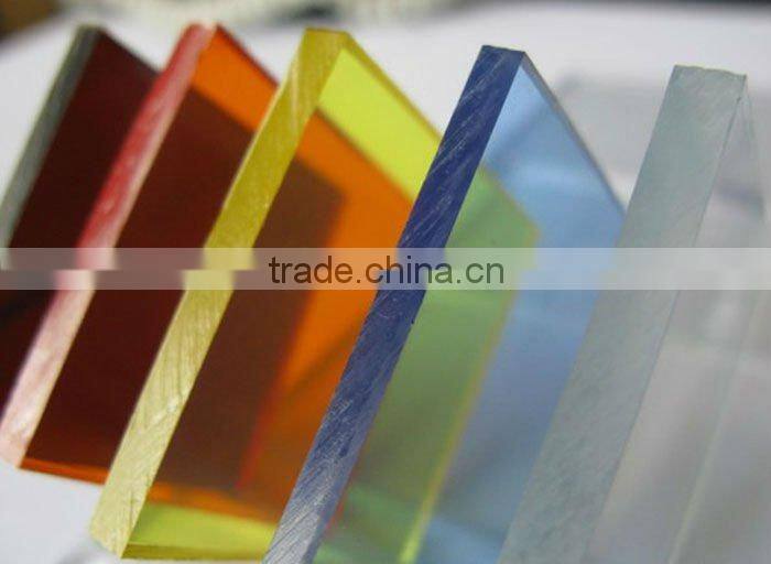 Transparent colour Translucent cast acrylic sheet for sun window glass