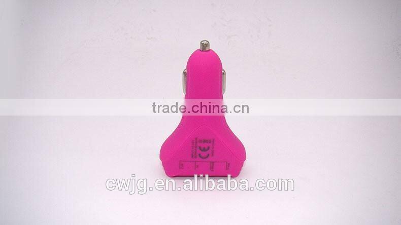 2016 New Design four 4 multi usb port power bank car charger