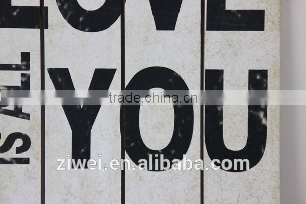 Vintage Wooden Wall Painting Hanging Decor