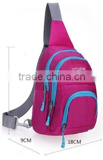 Top quality OEM women pink red lightweight travel money purse waterproof Sports Belt pouch fishing running waist chest bag