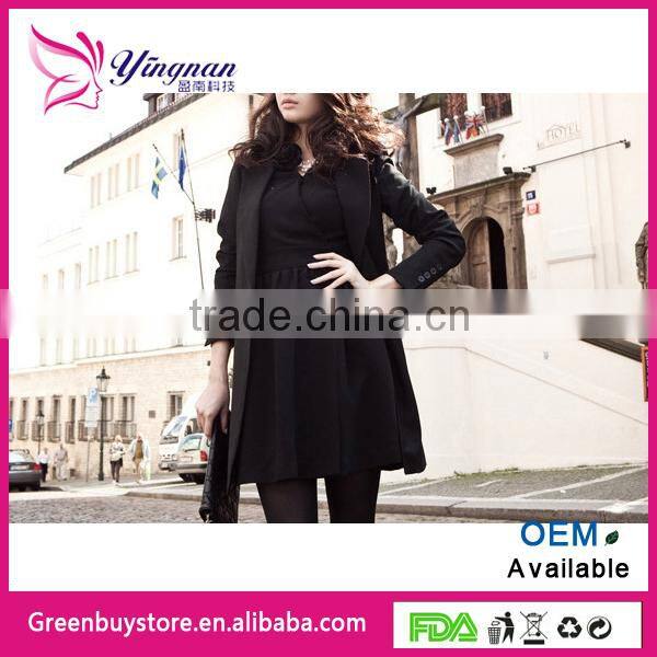 Hot selling!!! Elegant extreme Autumn Winter Fashion Womens Slim Long Sleeve Mid-Long Jacket
