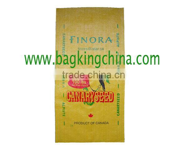 100% virgin material pp packing woven bag for flour rice sand sugar wheat etc