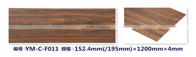 Indoor Wood Grain Click Planks rubber Flooring