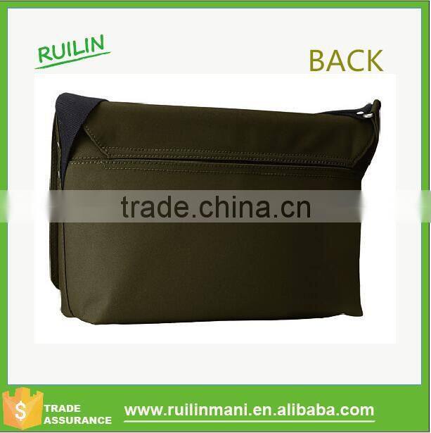 China supplier shoulder messenger bag mens plain crossbody messenger satchel folding flap with snap closure