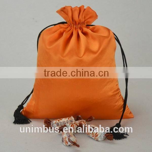 Hair Packaging Wholesale Cardboard Box and Glossy Lamination Satin Handle Paper Bag with Pink Bow