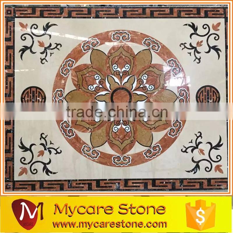 Flooring decor popular design waterjet design marble