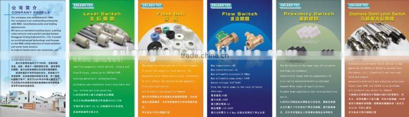 Water float level sensor