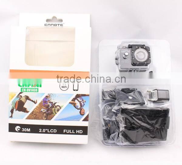 Factory Price WIFI Action Camera Ultra-HD sport camera 12MP 1080P 60FPS 4k Camera Sport DV