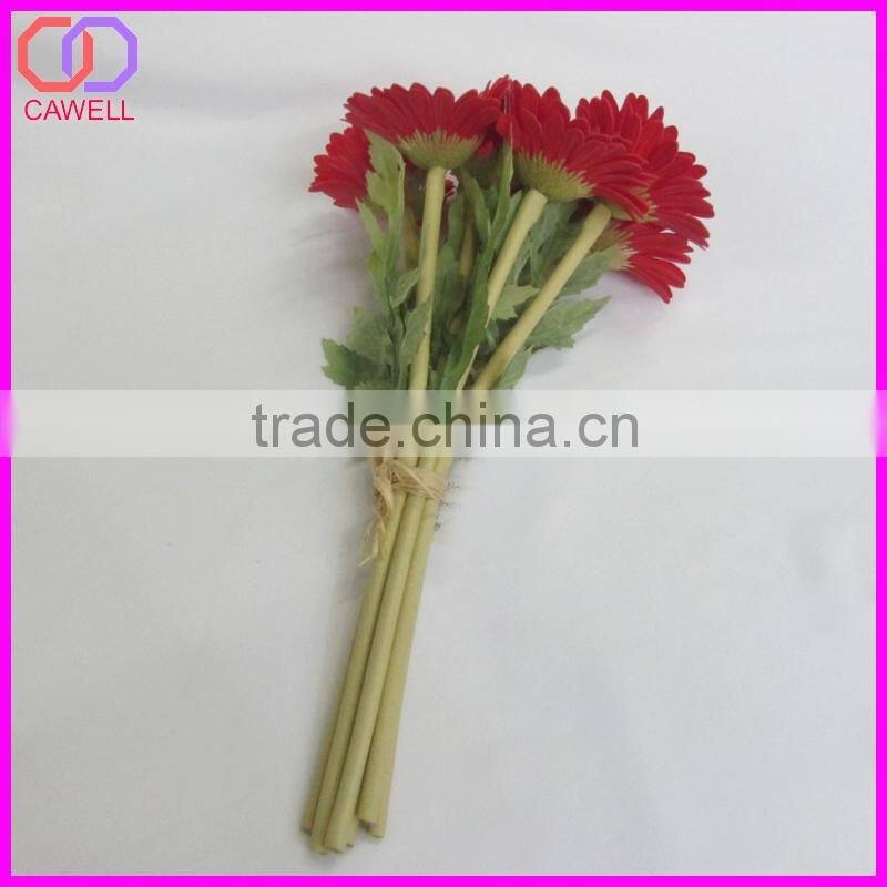 mini real touch PU daisy gerbera flower