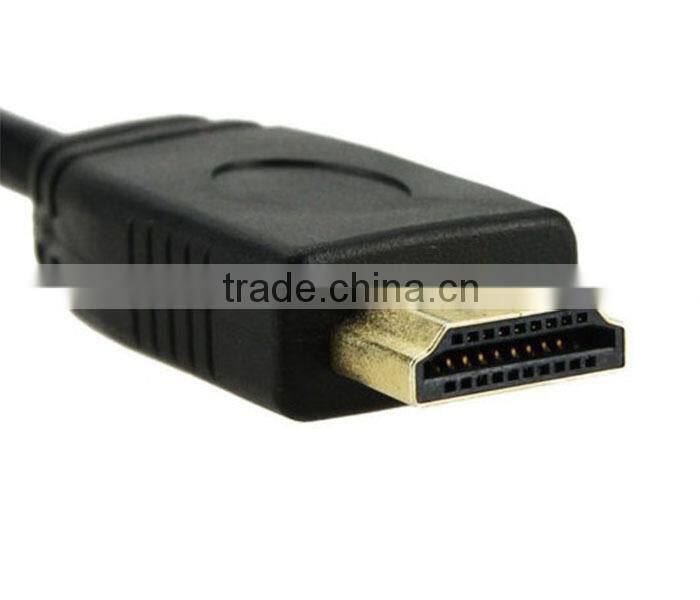 720P 1080i 1080P HDMI Male to VGA TV AV HDTV Converter Adapter With Audio Cable