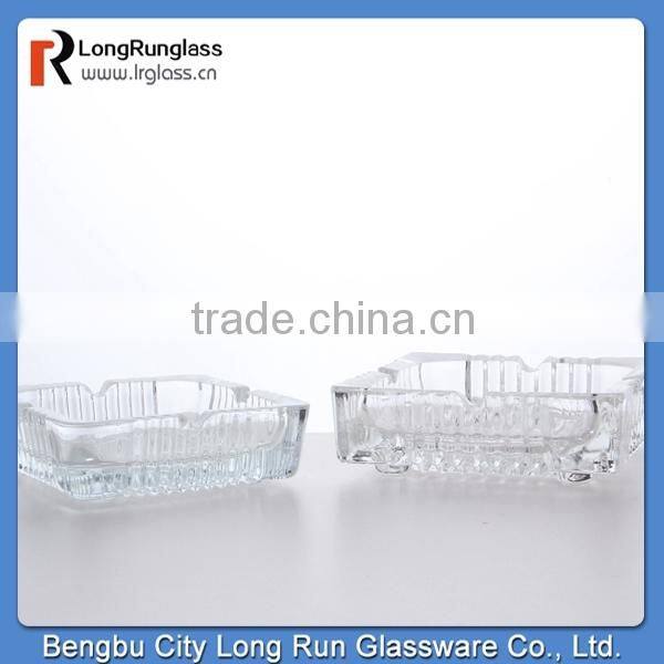 LongRun 2015 carving pattern white clear diamond-shaped glass ahstray