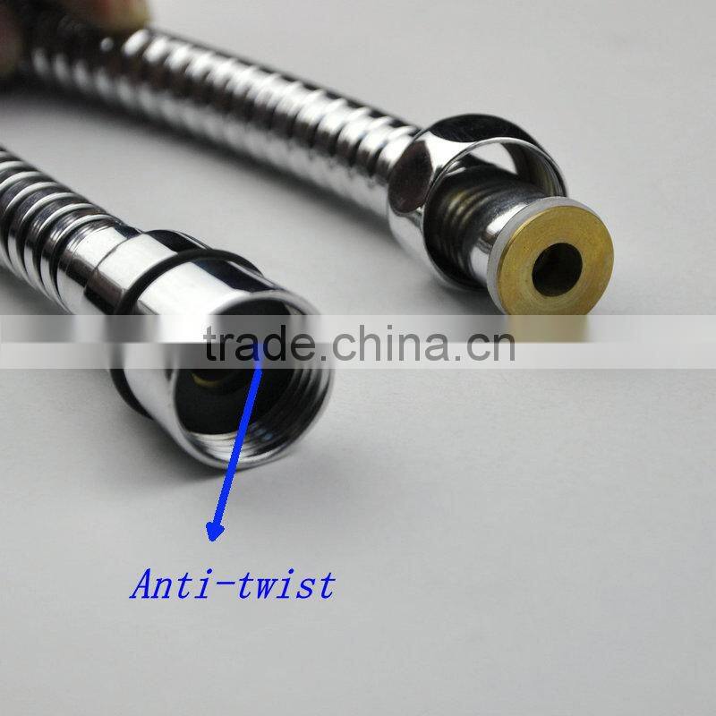 High quality stainless steel double locks anti-twist shower tube