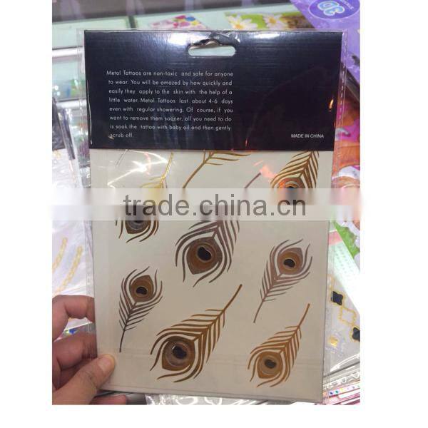 Metallic non-toxic Flash tattoo