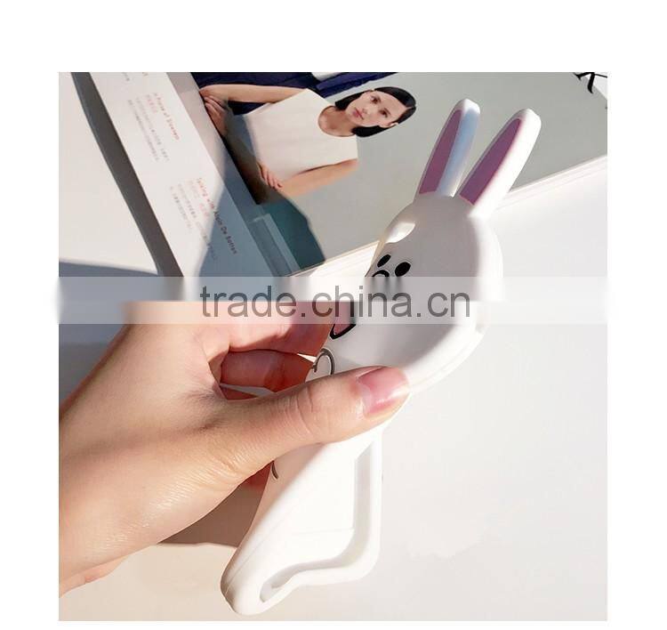 Fashion Korea 3D Cute Lovely Cartoon Lover Bear Rabbit Chicken Soft Silicone Shockproof Phone Protector Case for iPhone6 6s Plus