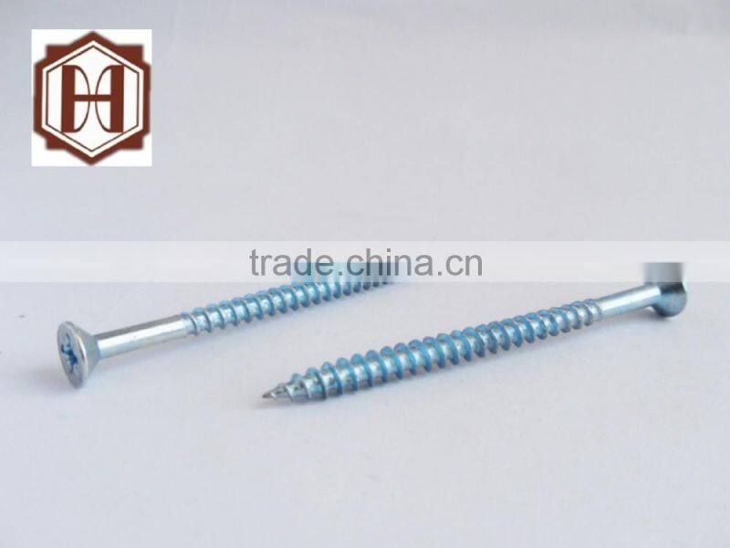 blue white zinc stainless furniture screw from china manufacturer supplier shipping in tianjin