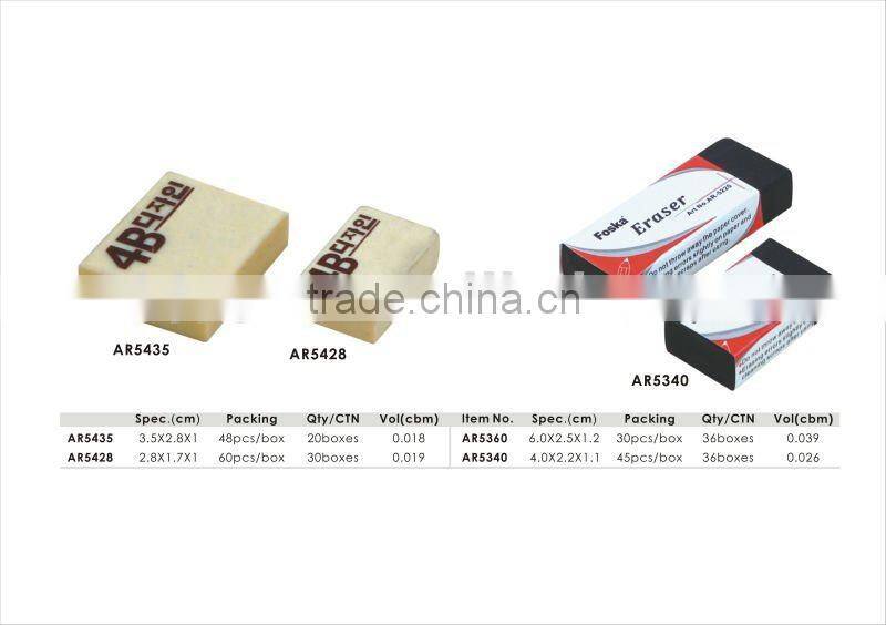 Stationery Color Soft Eraser/soft rubber eraser/pencil eraser