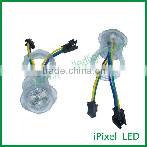 iPixel LED 50mm high lumen ws2801rgb led pixel round ball string in holiday lighting