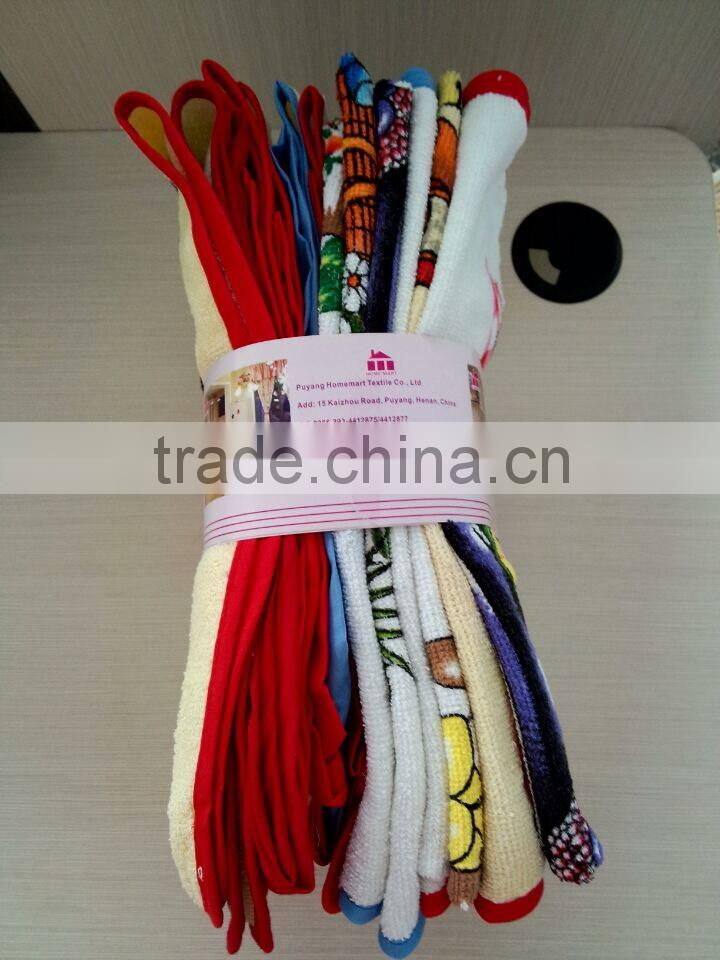 cotton frabric terry cotton pigment printing waist apron