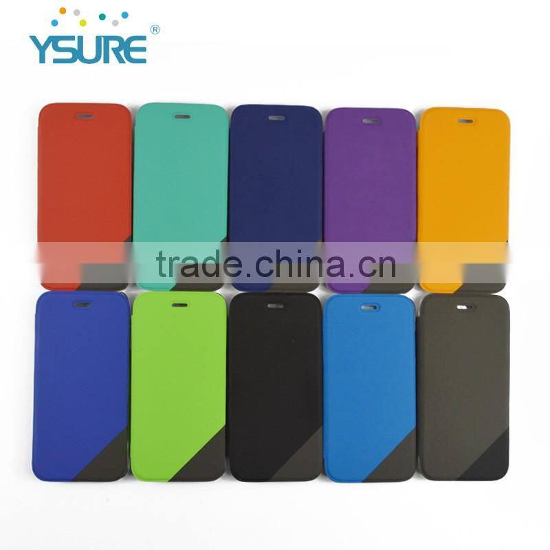 2016 Colorful New Product Hot Sales Anti-radiation PU Leather Case for iphone6 with card slot and thin
