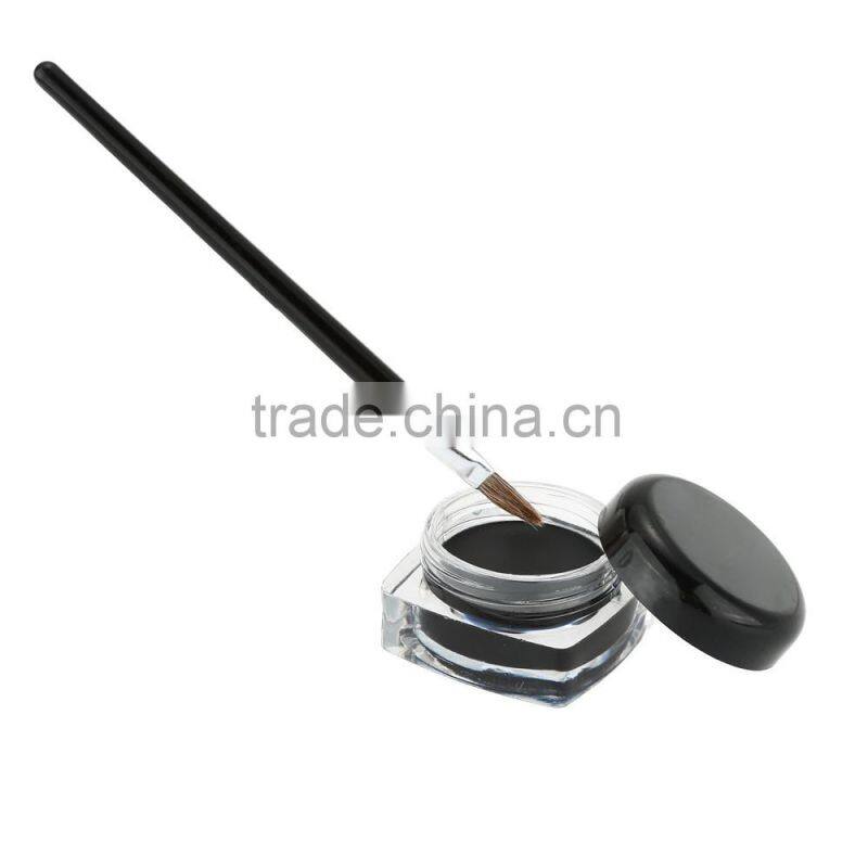 Eye Makeup Kit Waterproof Eyeliner + Eyeliner Brush Long Lasting Cosmetic Charming Eye Makeup