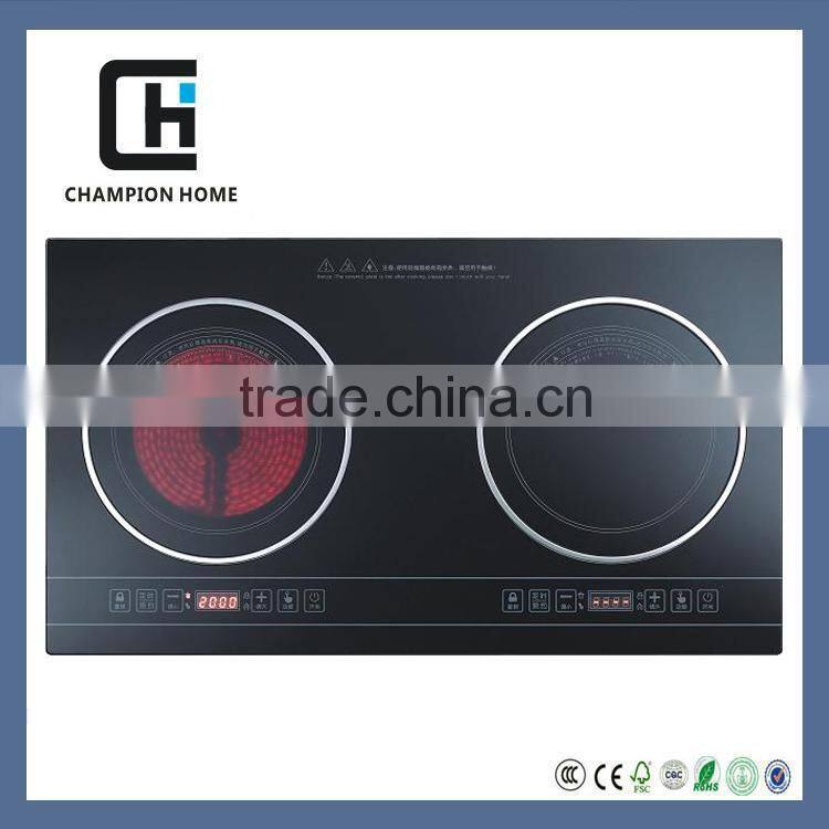 cheap 4 digits display 2 burner Magneforce induction cooker