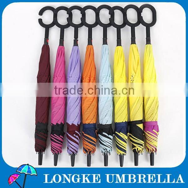 double layer butterfly style convenient inverted umbrella
