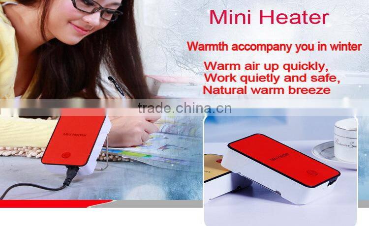 Creative gifts mini air blower with heater