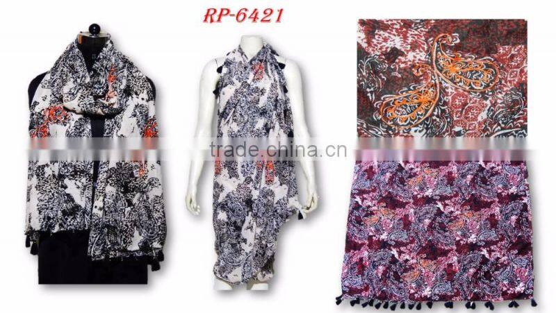 pareo scarf with hand work