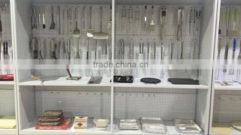 Stainless steel vegetable wok, BBQ cooking basket KY3631AP