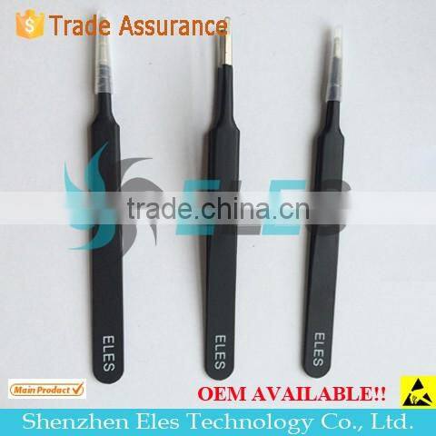 2016 new all stainless steel series anti-static tweezers