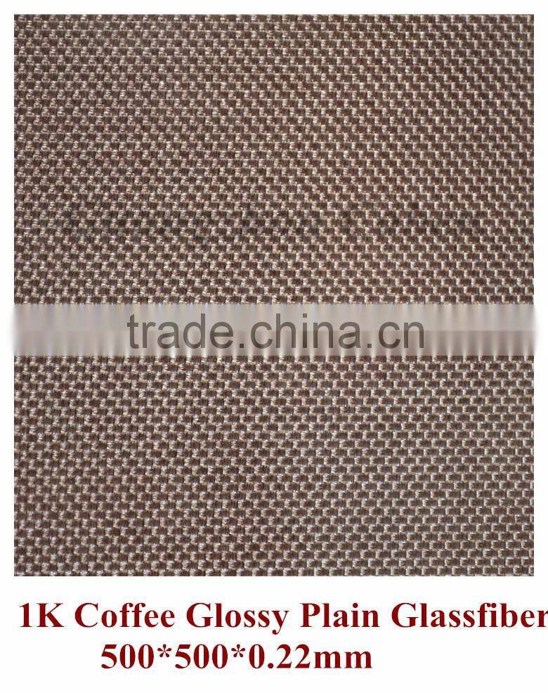 1K two sides used plain coffee color fiber glass sheets