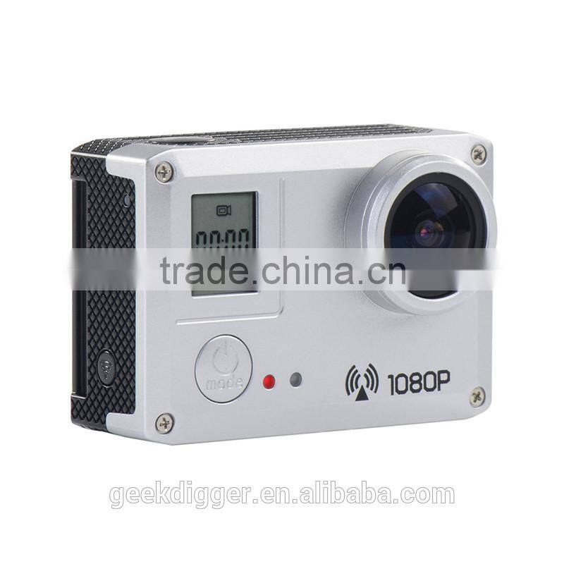 Black AMK5000S Outdoor Wifi Action Camera Video HD DV Car DVRWaterproof 30M Shockproof 20MP 1080P