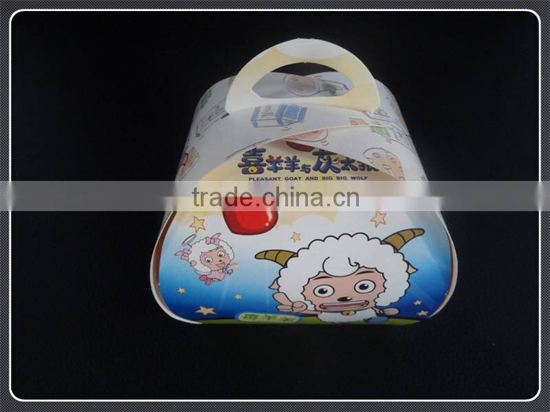 Food grade triangle rectangle plastic packaging for cake