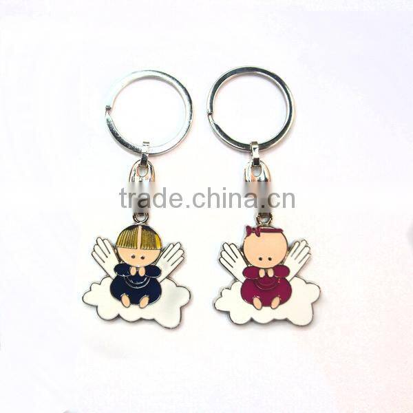 new design kids angel keychain ,zinc alloy angel keychain