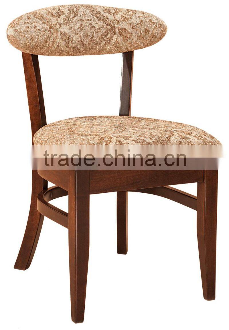 custom made wood chair design furniture fabric dining chair used for restaurant