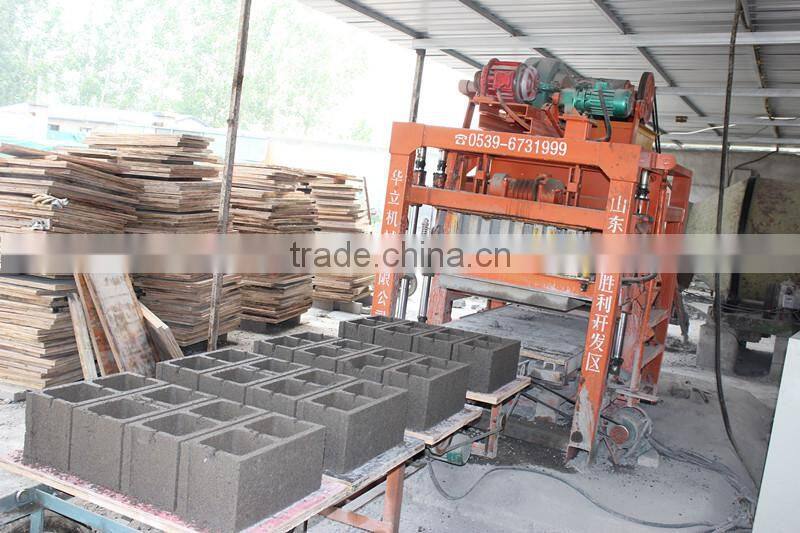 Hot selling small size fully automatic QT4-23 hollow concrere block making machine hollow block machine for sale