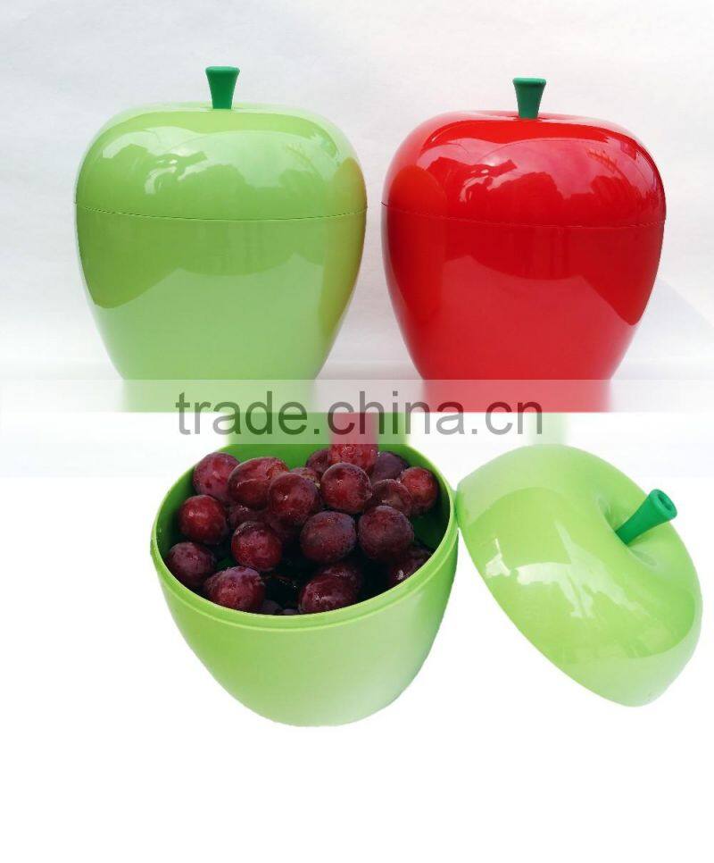 Cheap Apple Shape Food Plastic Container With Lid