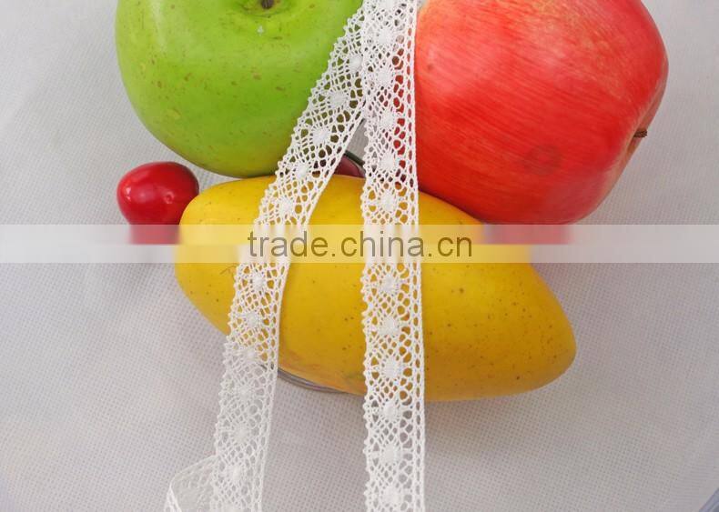 2016 african guipure Cotton ribbon trim crochet accessories lace 150204