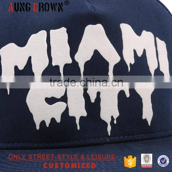 custom cotton printed logo 5 panel hat