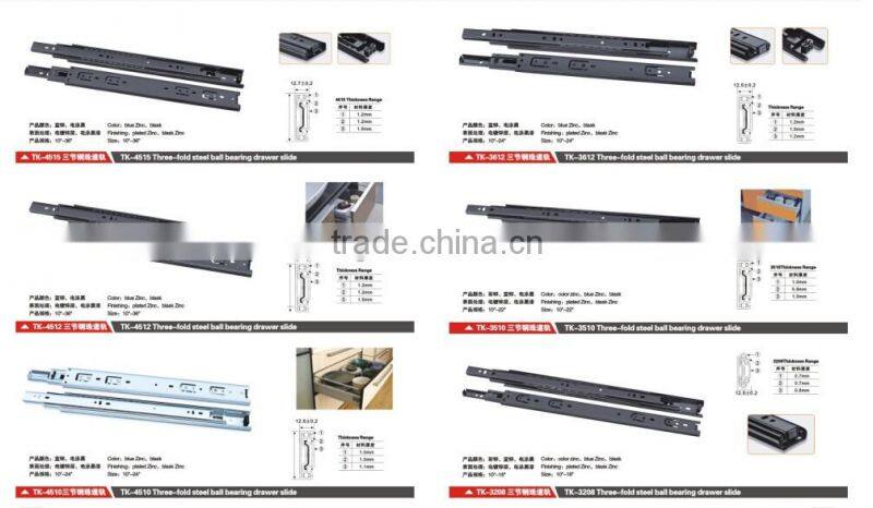 2016 telescopic slides, Part-Extension undermounted kitchen hardware Soft-Closing slide