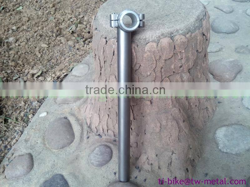 Titanium seat post for road bike frame or mountain bicycle frame 27.2 31.6 or 31.8