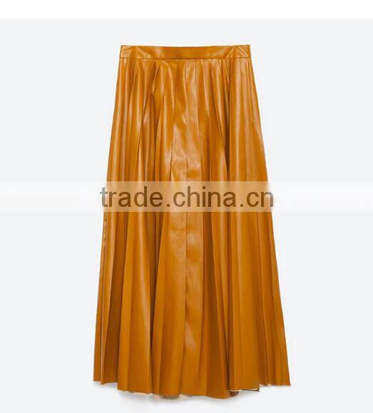 Guangzhou Supplier Famouse Brand Flouce Designer Black Straight Skirts 2015 Mature Women in skirts