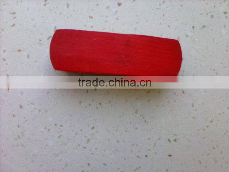 red color Maple wood made shoe brushes hot sell in Korea