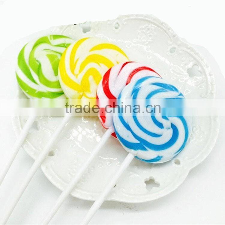 15g Round swirl rainbow lollipop