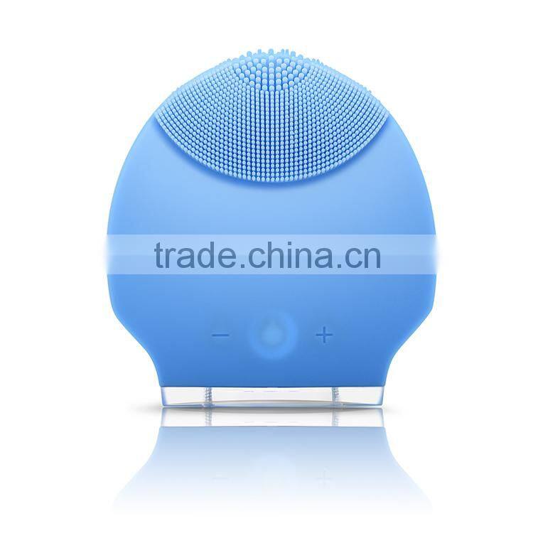 2015 Beperfect Hot Product Silicon Electric Sonic Vibrating Facial Cleaning Brush .Silicone facial cleansing brush manufacturers