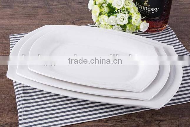 wholesale banquet hotel restaurant white porcelain ceramic plate